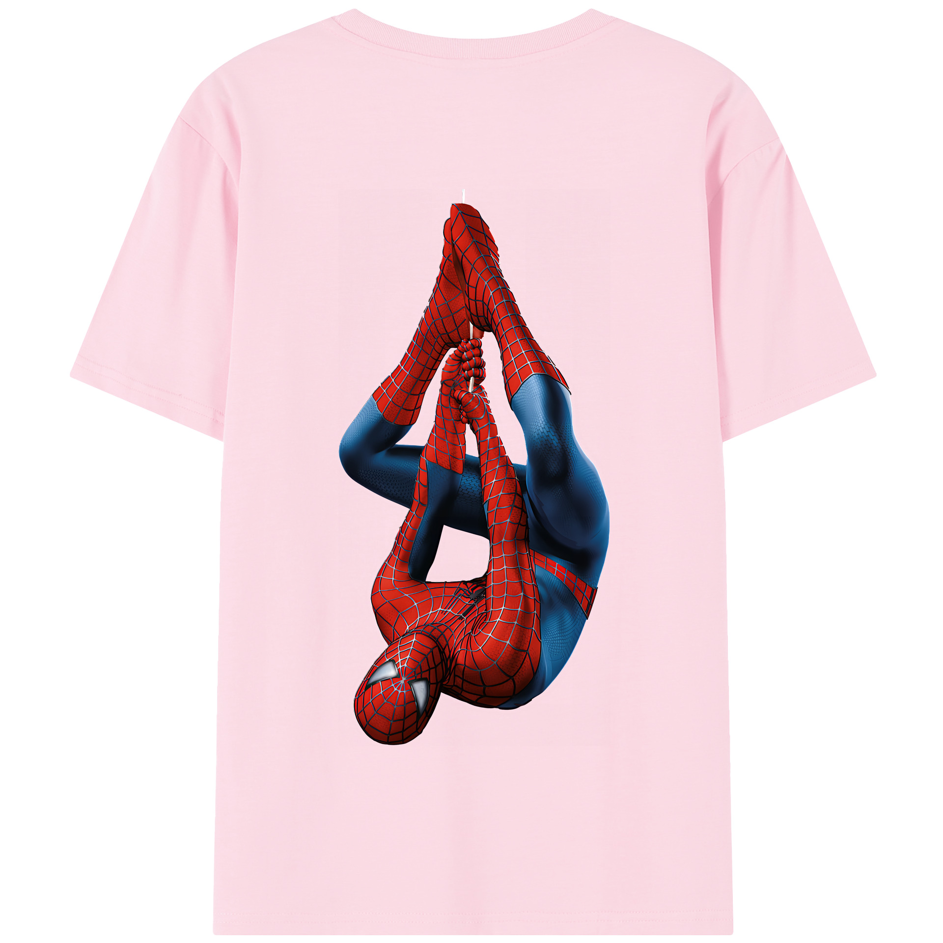 Spider Man スパイダーマン 綿100％半袖Tシャツ（背面プリント）