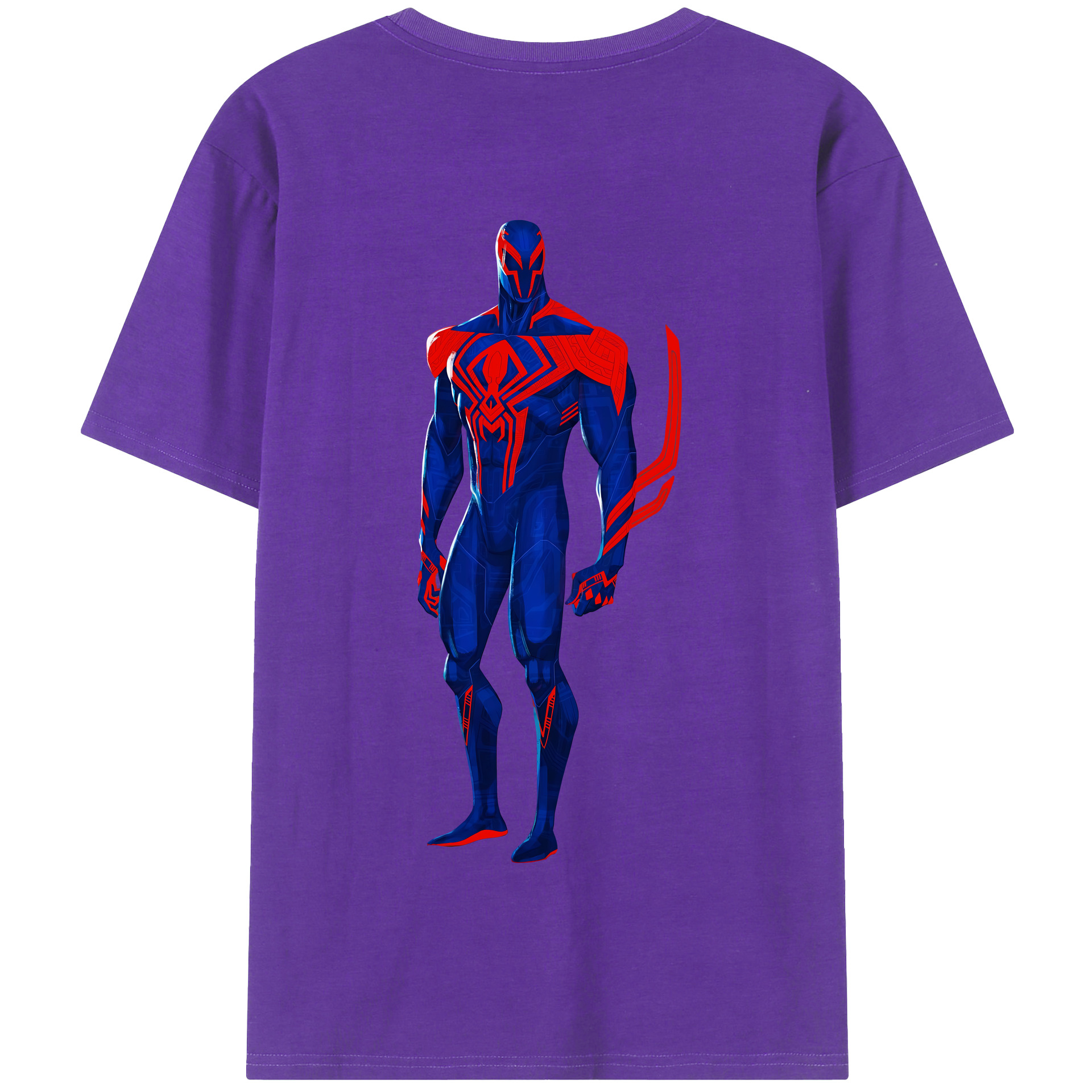 Spider Man スパイダーマン 綿100％半袖Tシャツ（背面プリント）