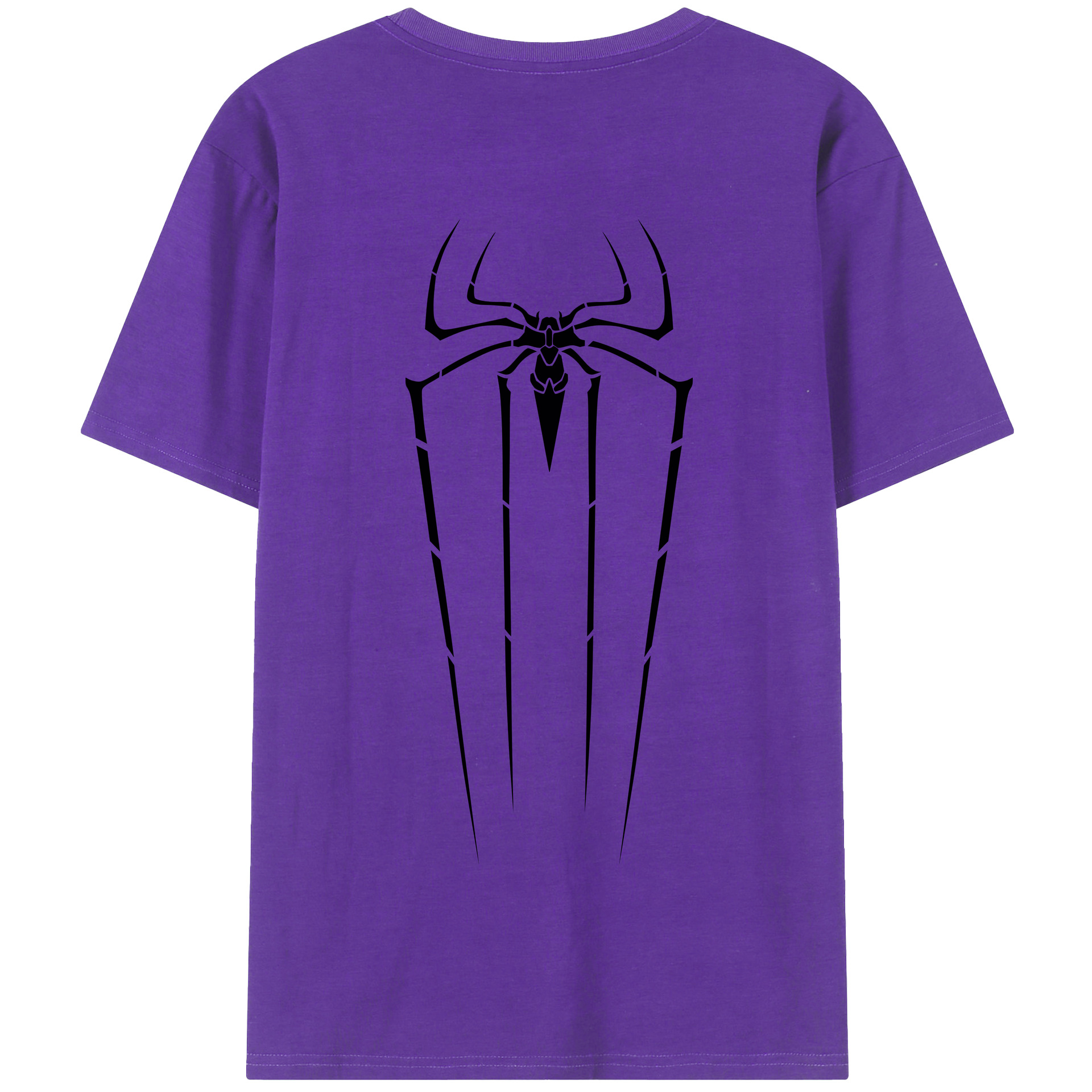 （画像用） Spider Man スパイダーマン 綿100％半袖Tシャツ（背面プリント）