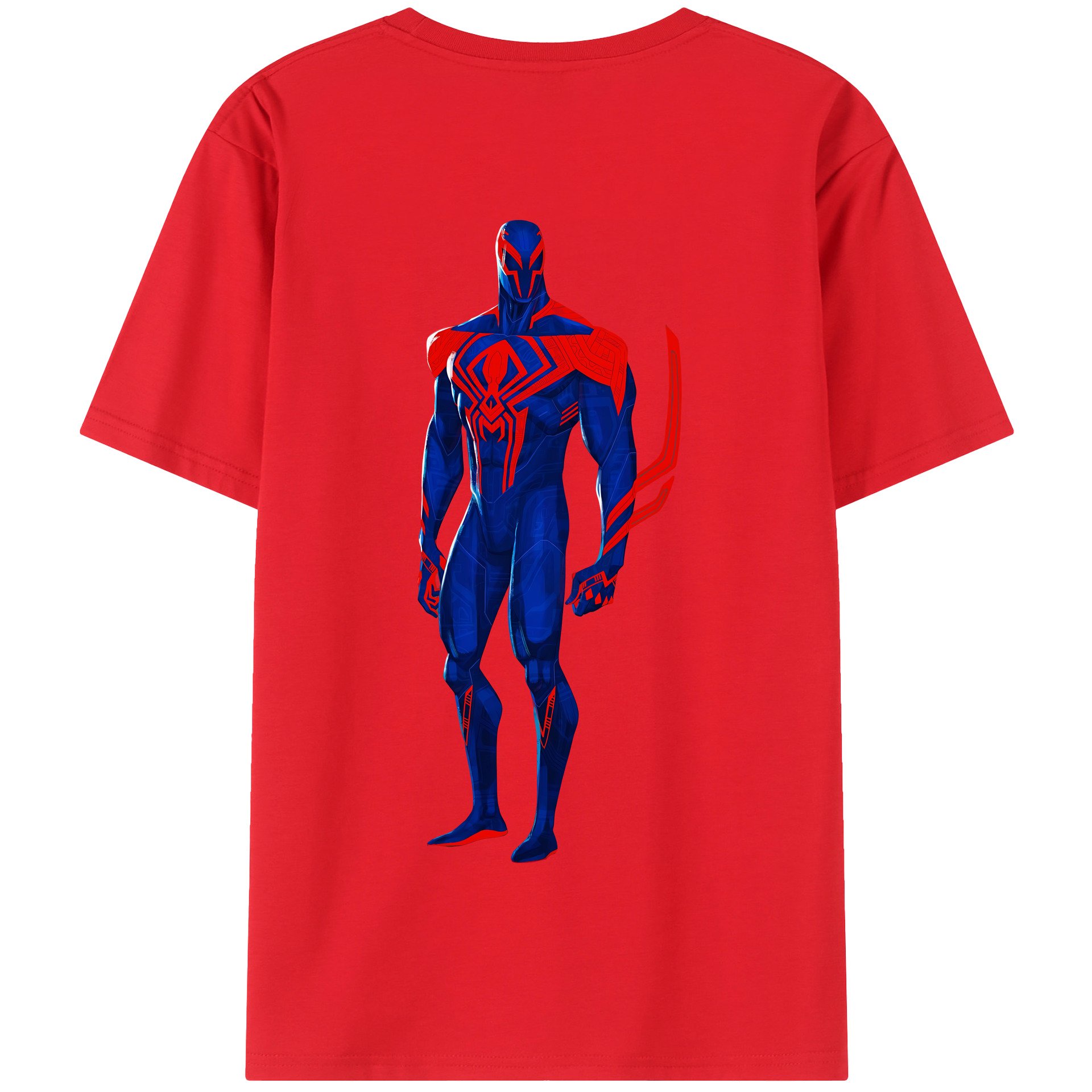 Spider Man スパイダーマン 綿100％半袖Tシャツ（背面プリント）