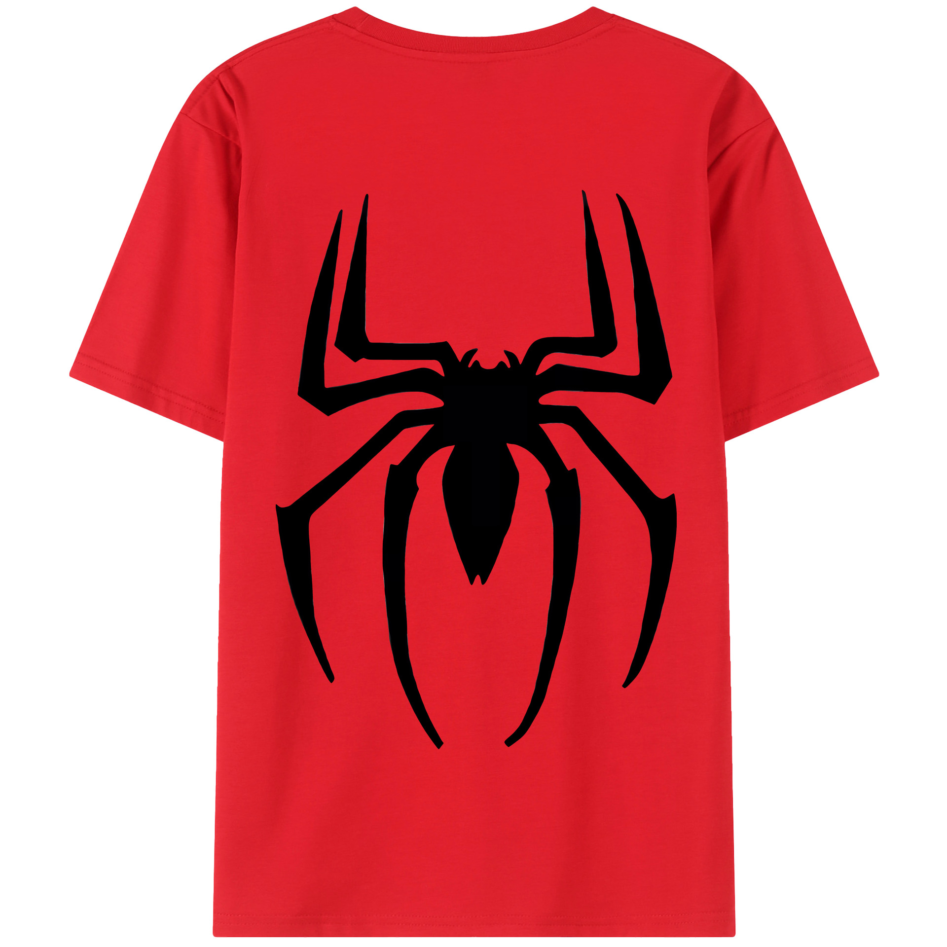（画像用） Spider Man スパイダーマン 綿100％半袖Tシャツ（背面プリント）