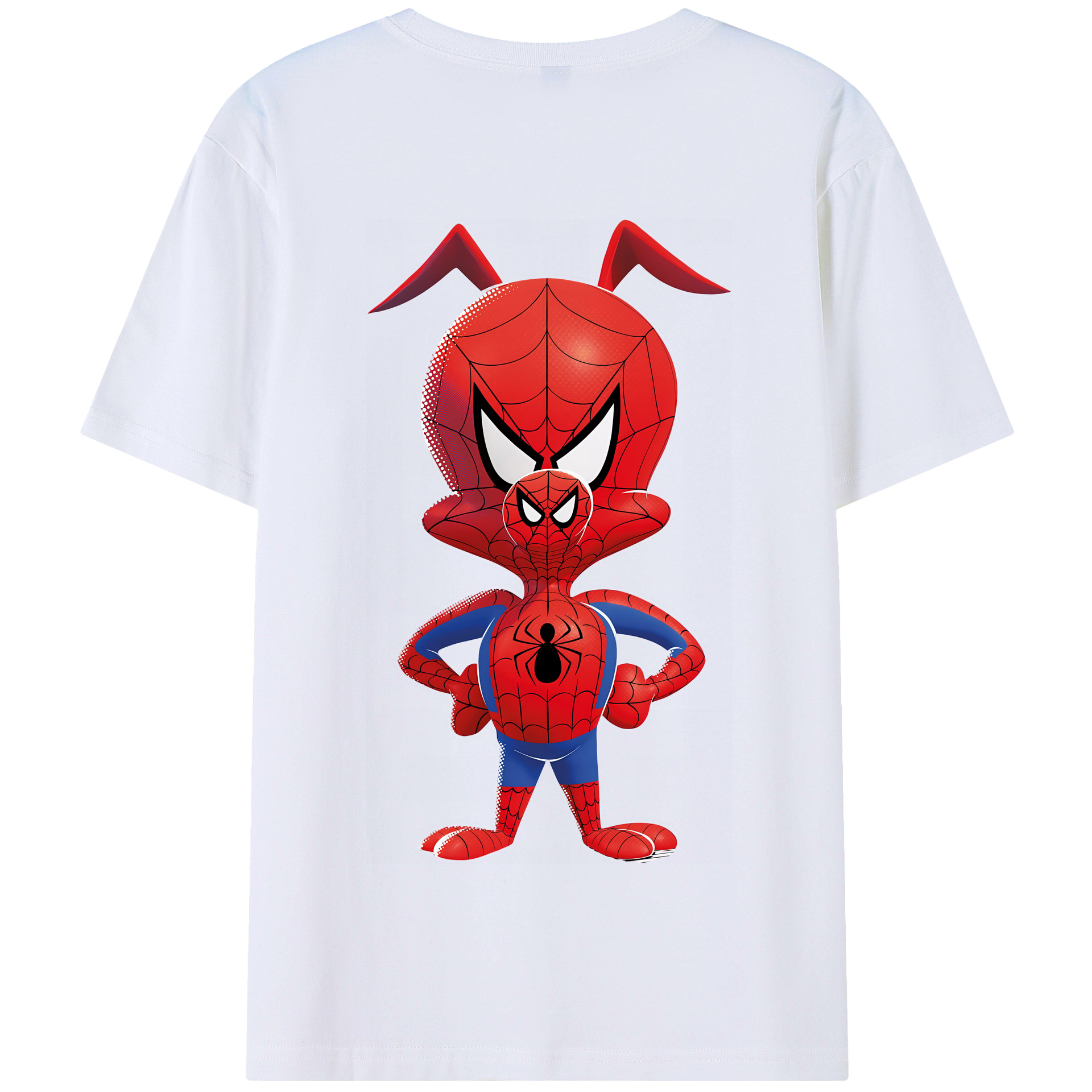 （画像用） Spider Man スパイダーマン 綿100％半袖Tシャツ（背面プリント）