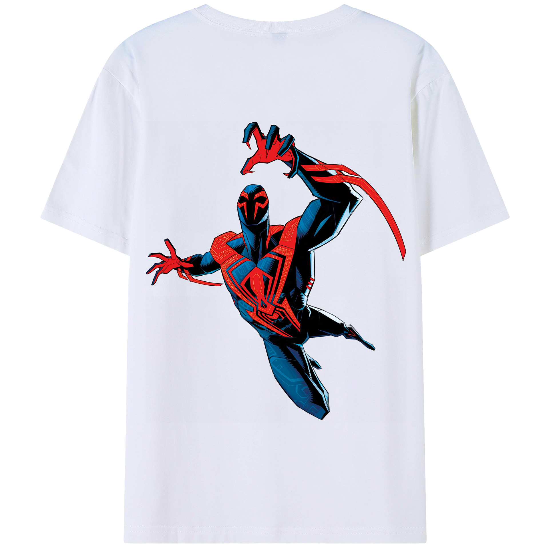 （画像用） Spider Man スパイダーマン 綿100％半袖Tシャツ（背面プリント）