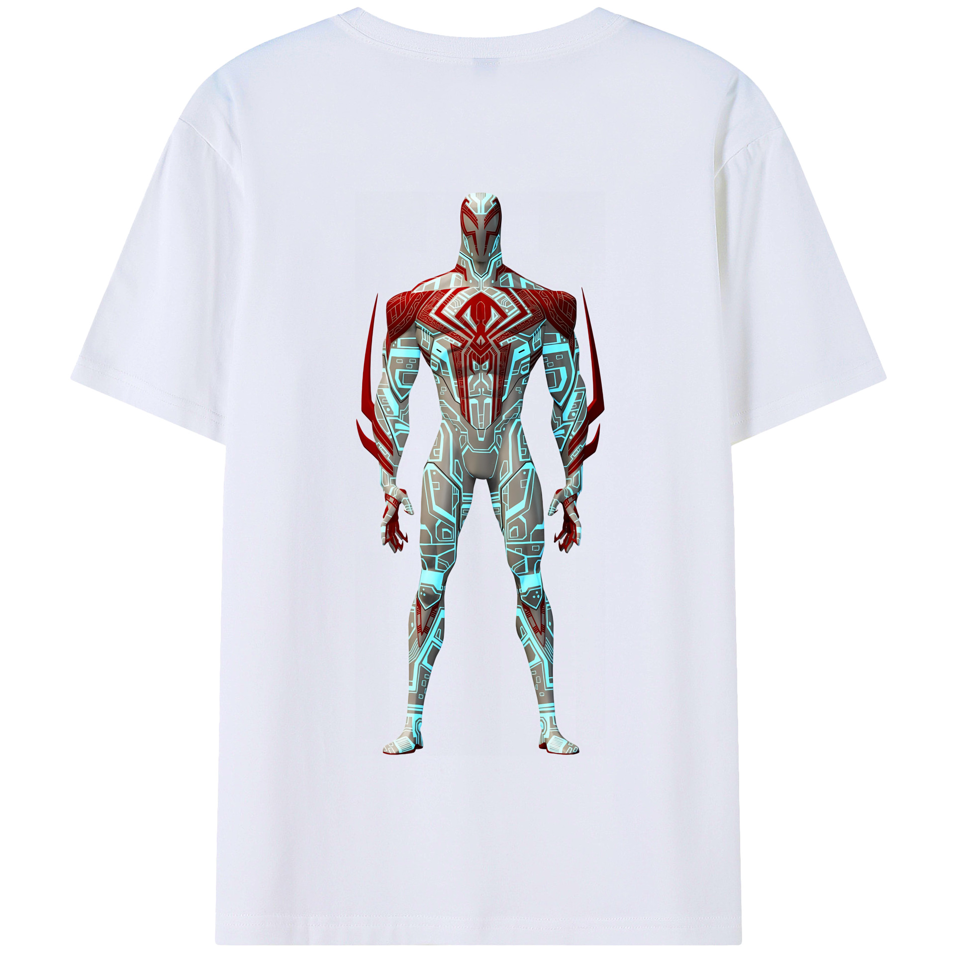 （画像用） Spider Man スパイダーマン 綿100％半袖Tシャツ（背面プリント）