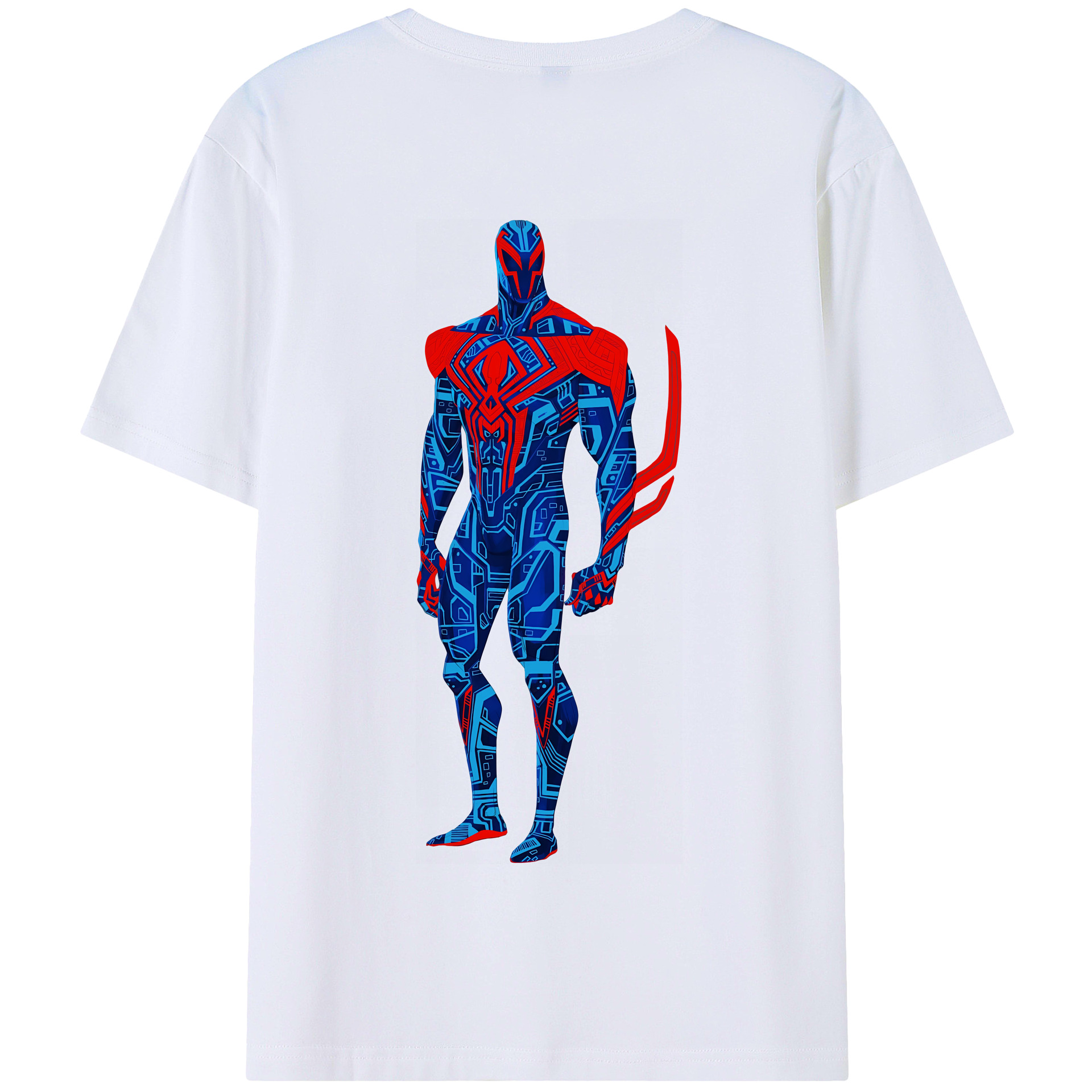 （画像用） Spider Man スパイダーマン 綿100％半袖Tシャツ（背面プリント）