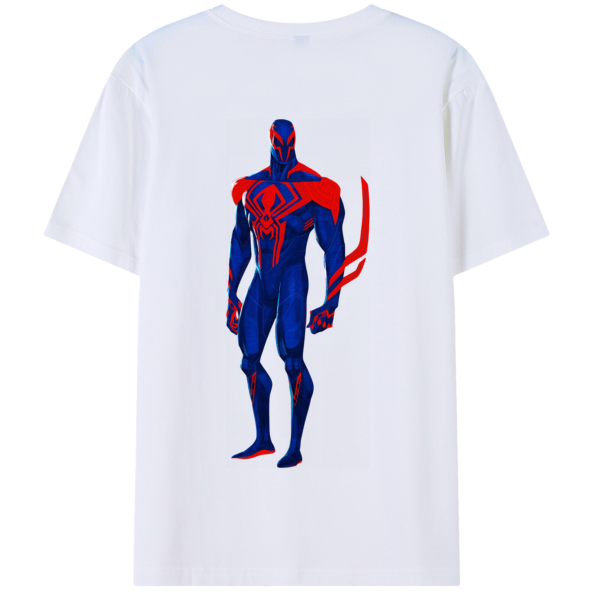 （画像用） Spider Man スパイダーマン 綿100％半袖Tシャツ（背面プリント）