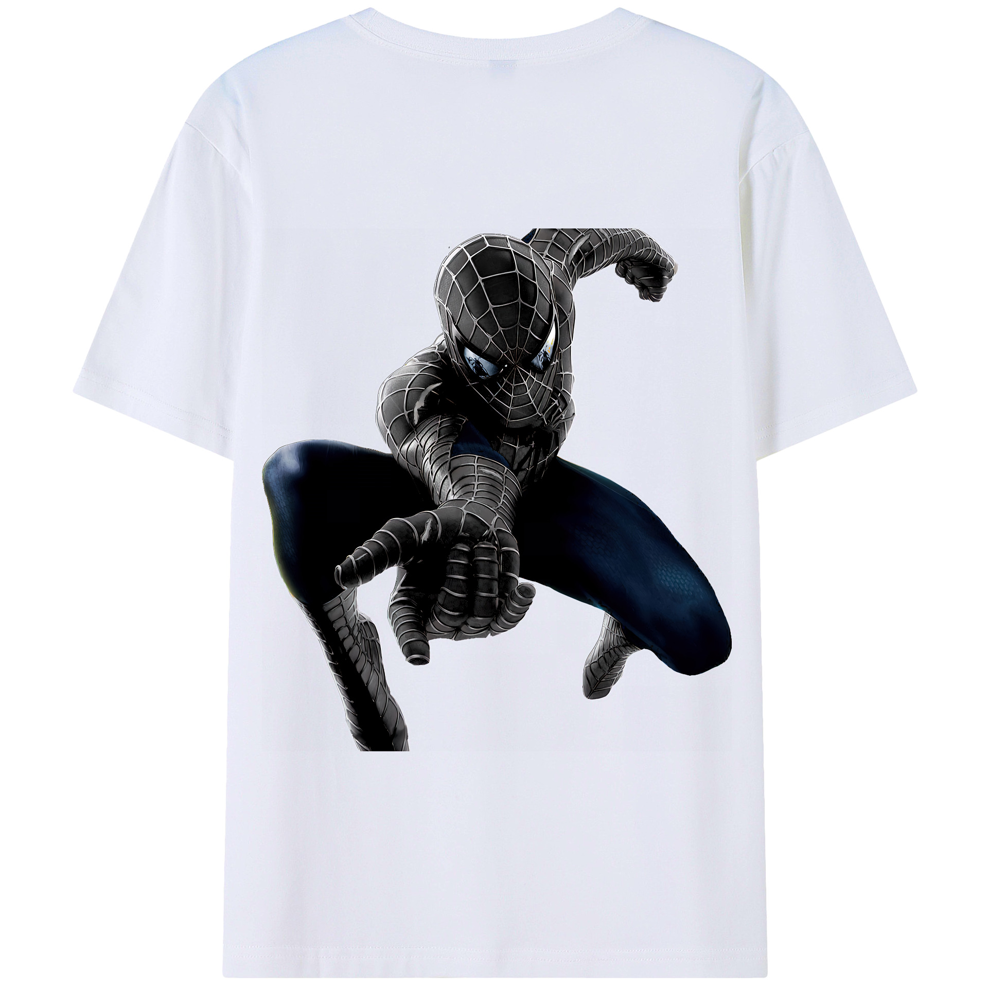 （画像用） Spider Man スパイダーマン 綿100％半袖Tシャツ（背面プリント）