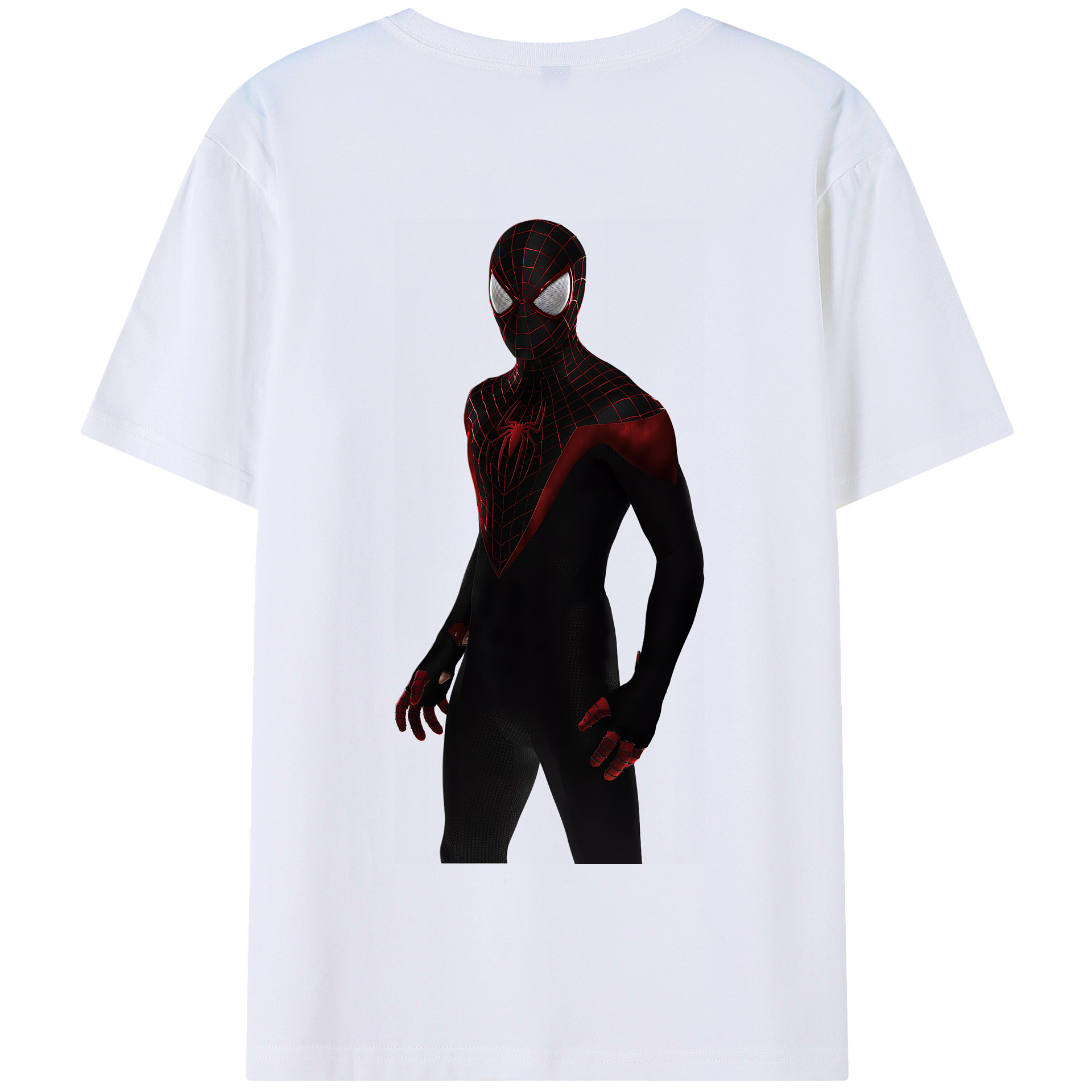 （画像用） Spider Man スパイダーマン 綿100％半袖Tシャツ（背面プリント）