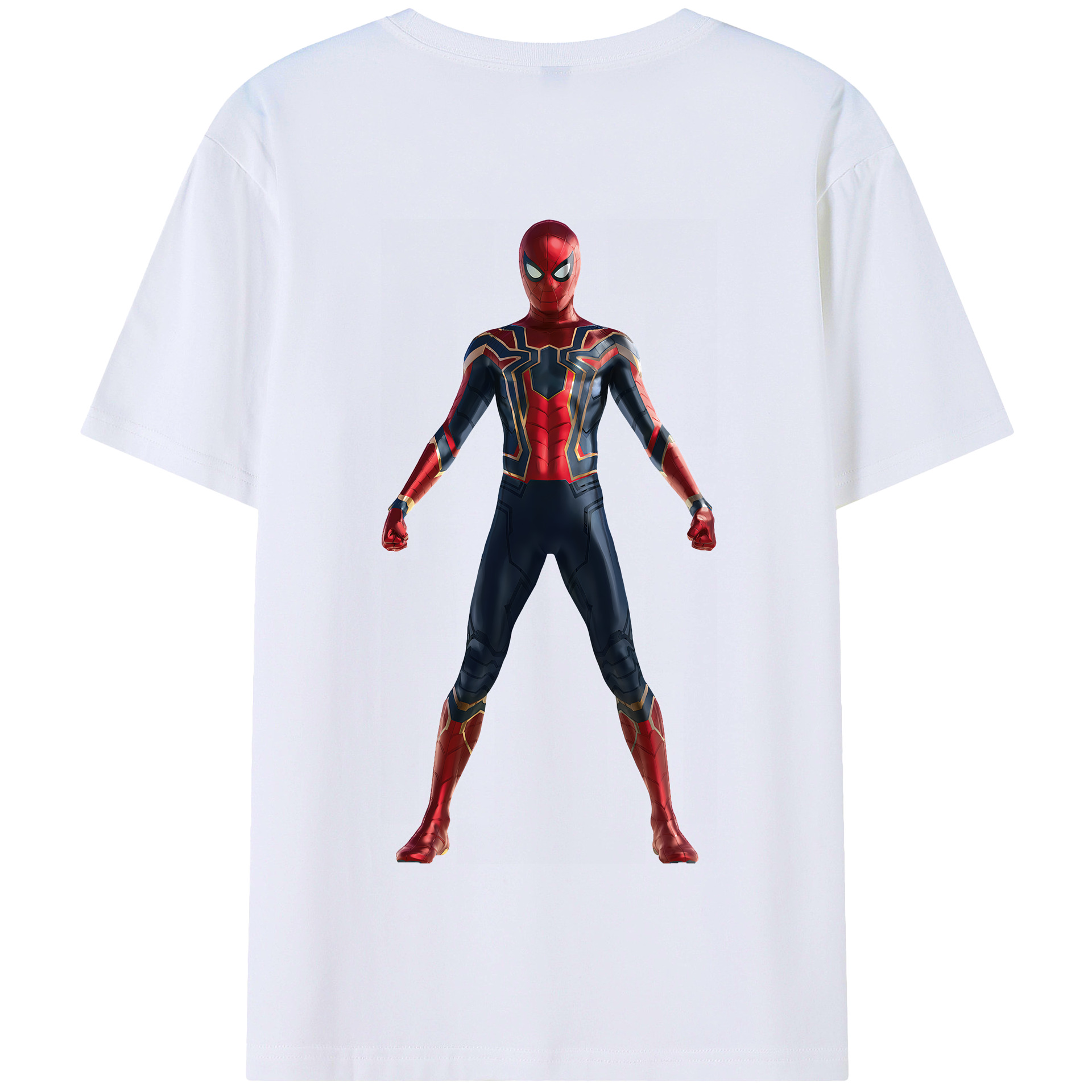 （画像用） Spider Man スパイダーマン 綿100％半袖Tシャツ（背面プリント）