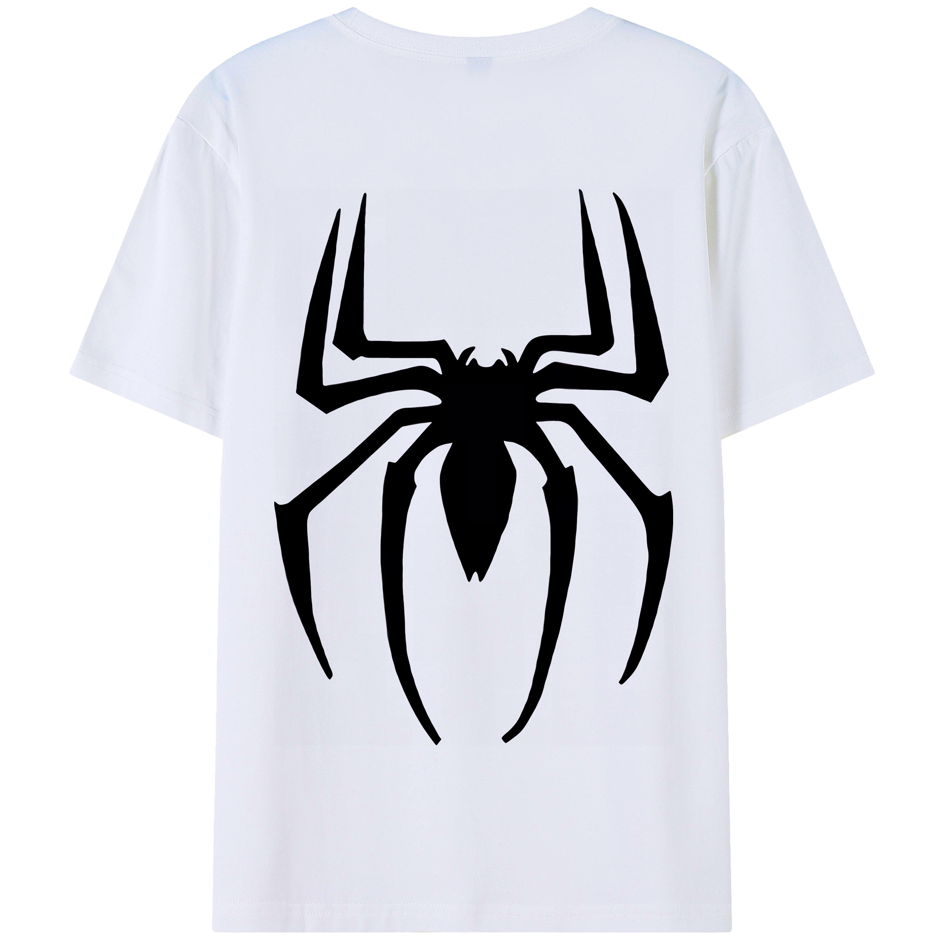 （画像用） Spider Man スパイダーマン 綿100％半袖Tシャツ（背面プリント）