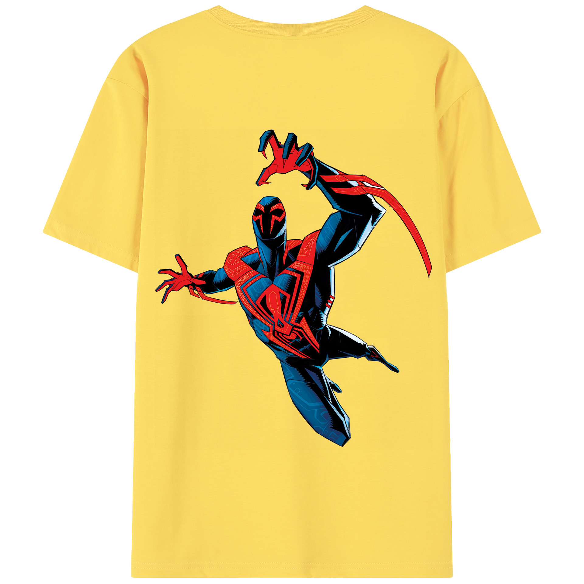 （画像用） Spider Man スパイダーマン 綿100％半袖Tシャツ（背面プリント）
