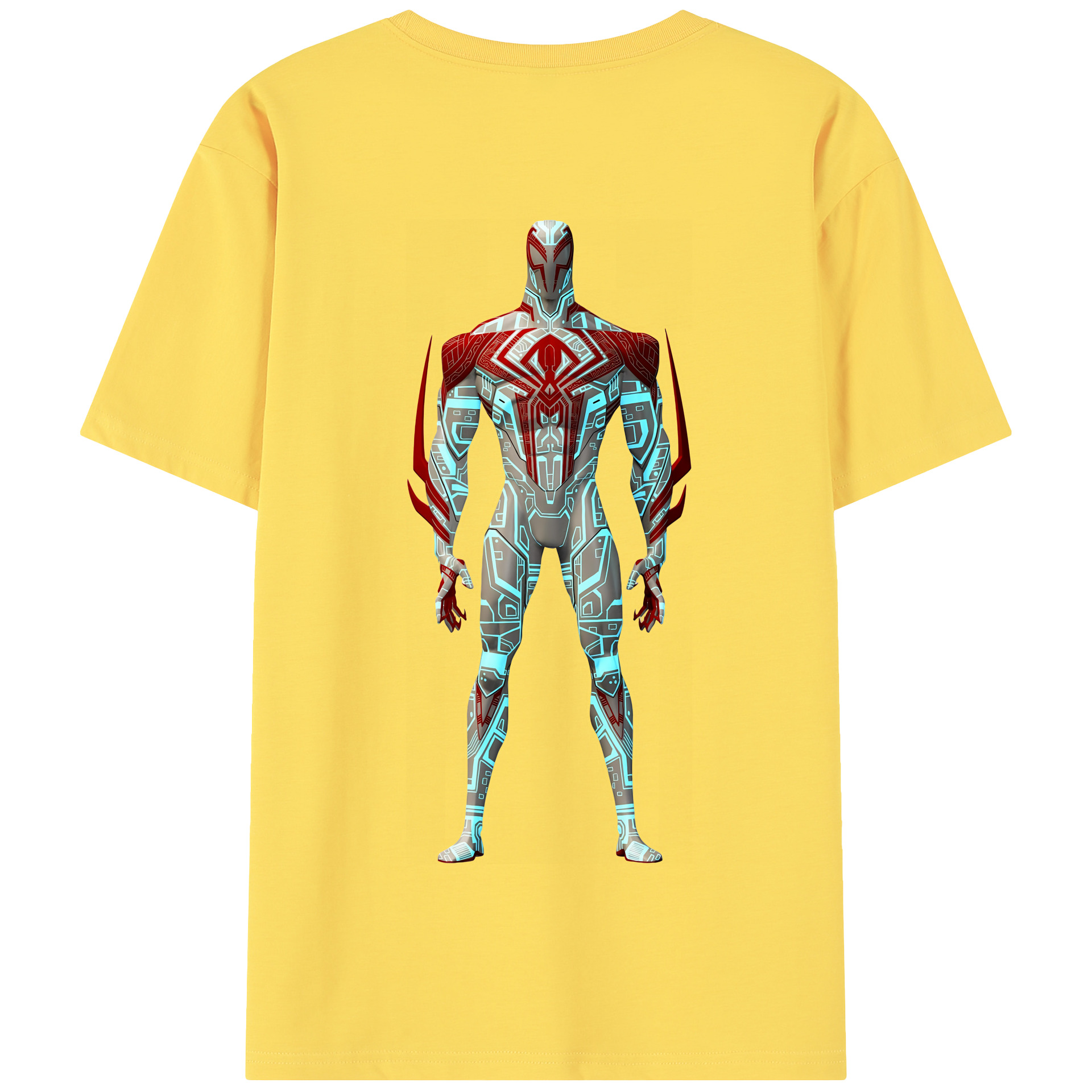 （画像用） Spider Man スパイダーマン 綿100％半袖Tシャツ（背面プリント）