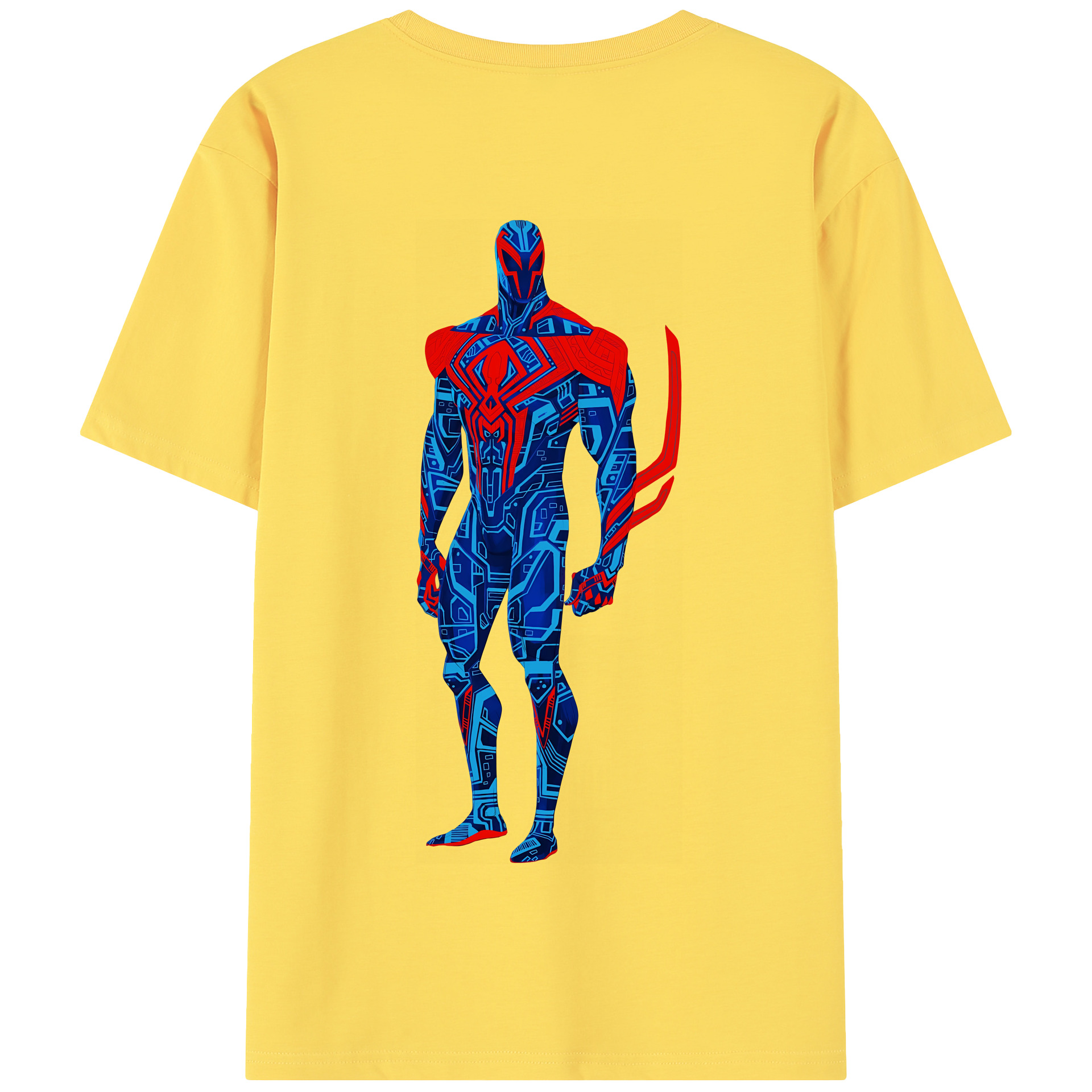 （画像用） Spider Man スパイダーマン 綿100％半袖Tシャツ（背面プリント）