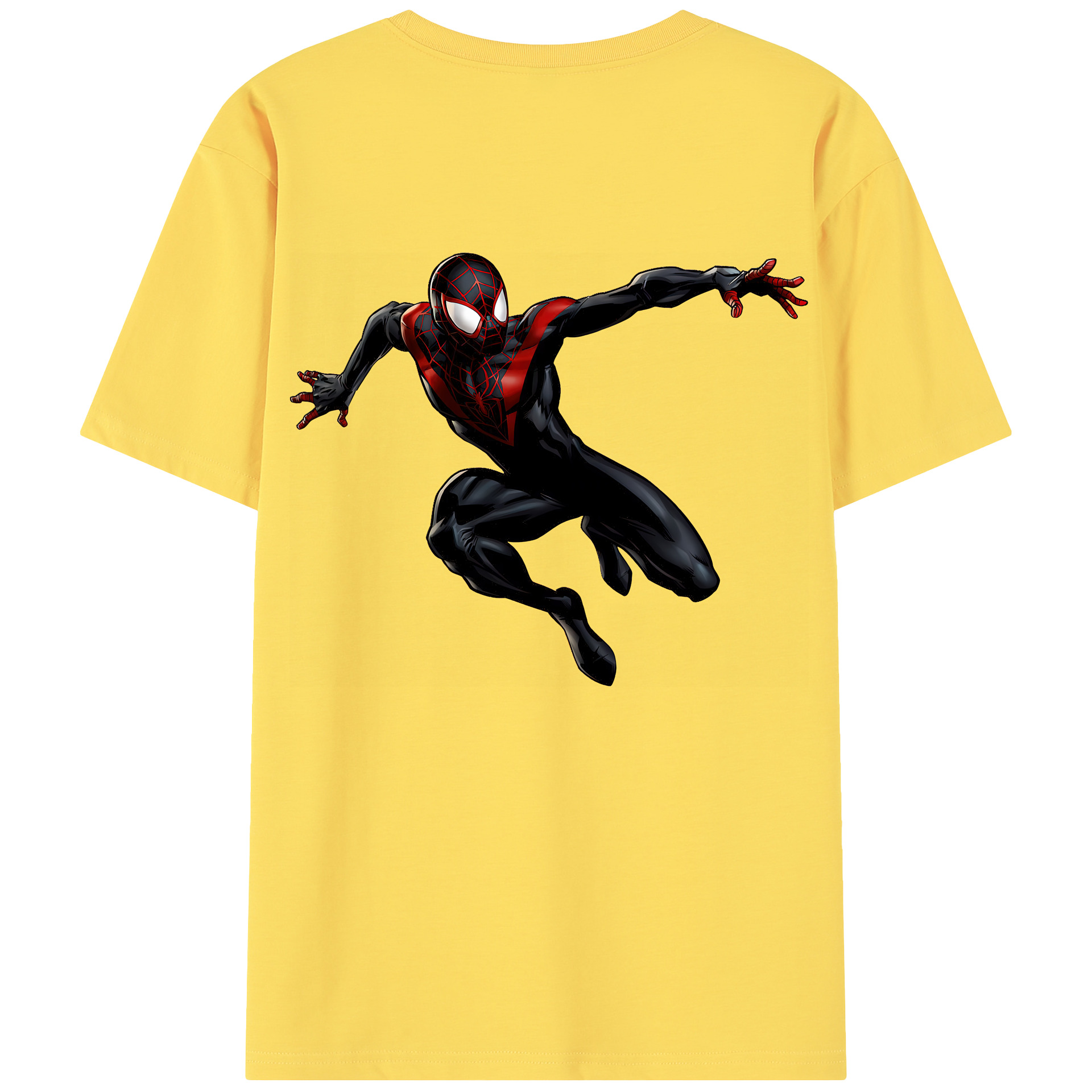 （画像用） Spider Man スパイダーマン 綿100％半袖Tシャツ（背面プリント）