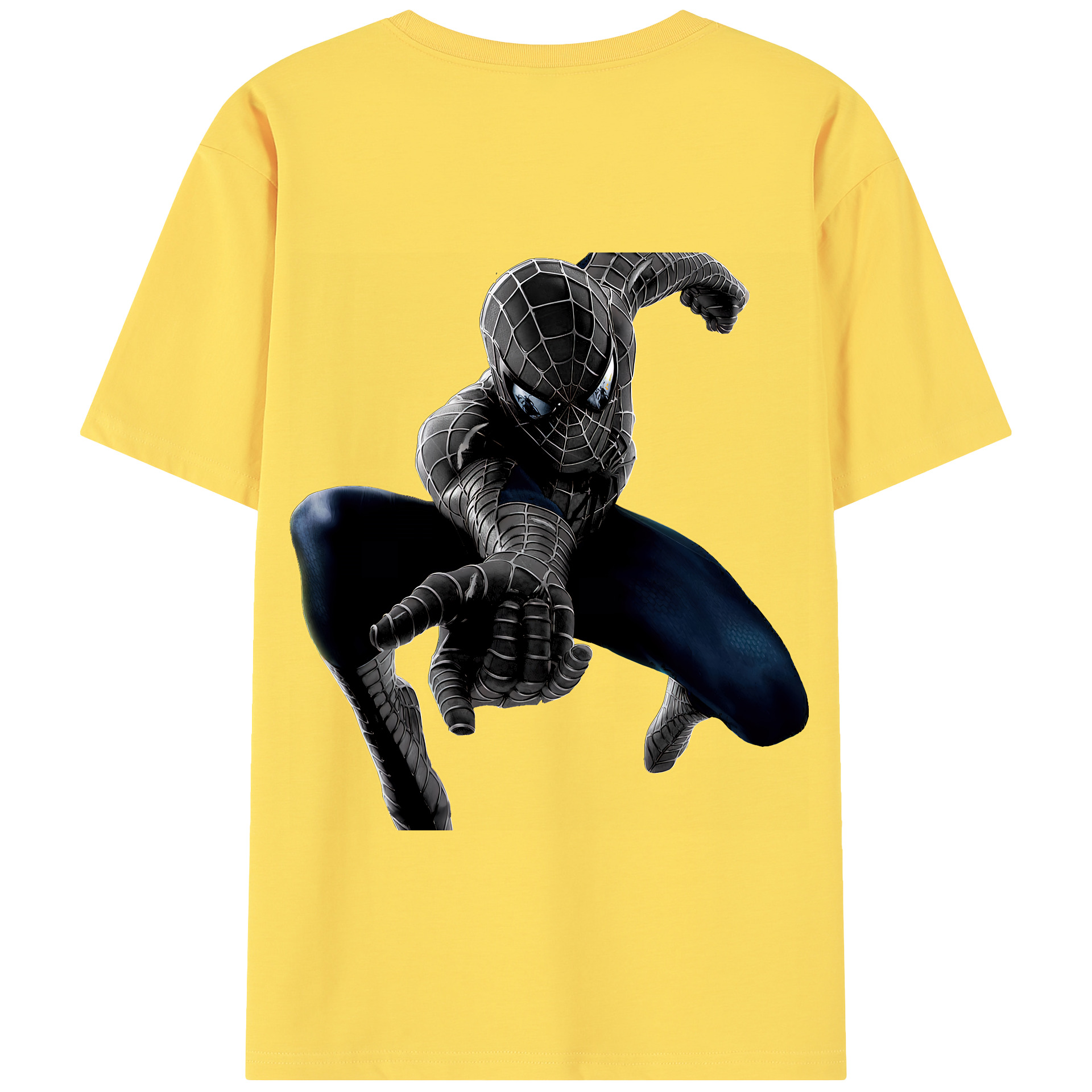 （画像用） Spider Man スパイダーマン 綿100％半袖Tシャツ（背面プリント）