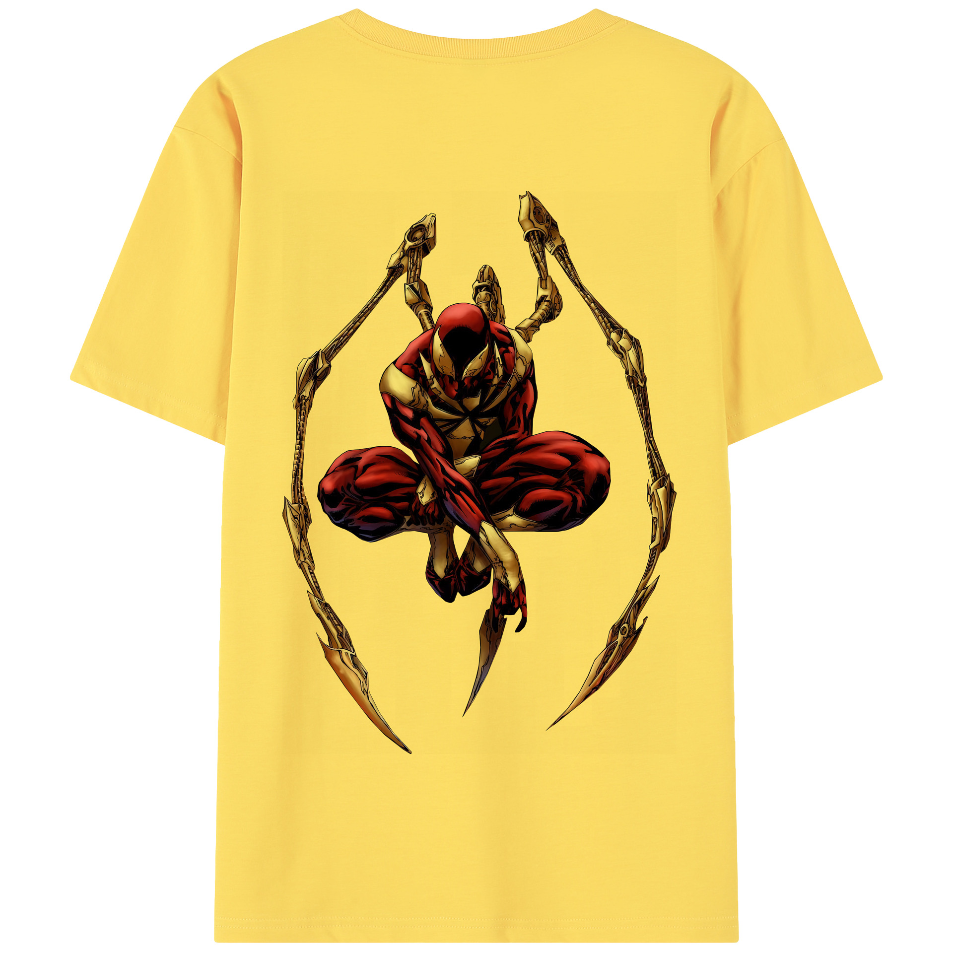 （画像用） Spider Man スパイダーマン 綿100％半袖Tシャツ（背面プリント）