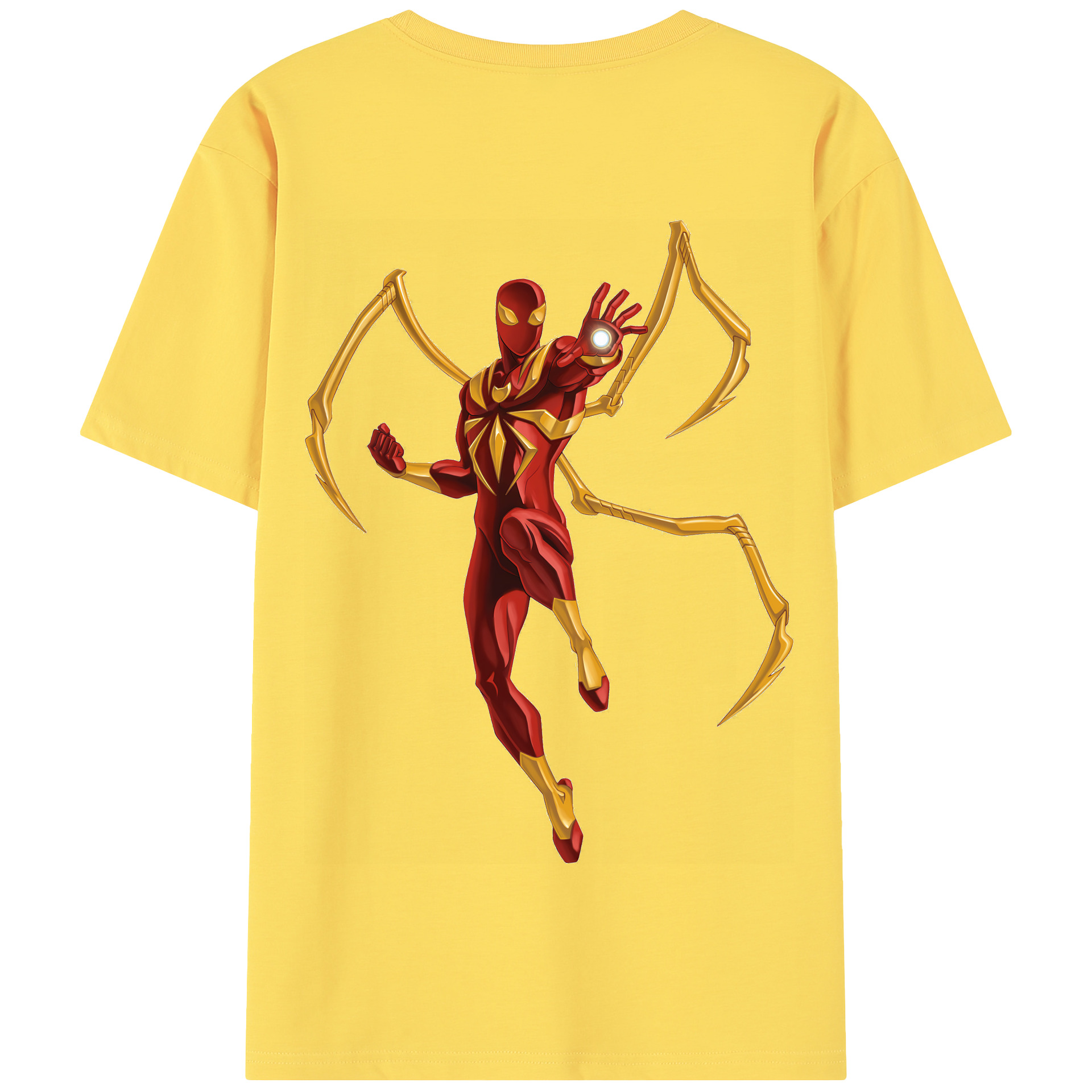 （画像用） Spider Man スパイダーマン 綿100％半袖Tシャツ（背面プリント）