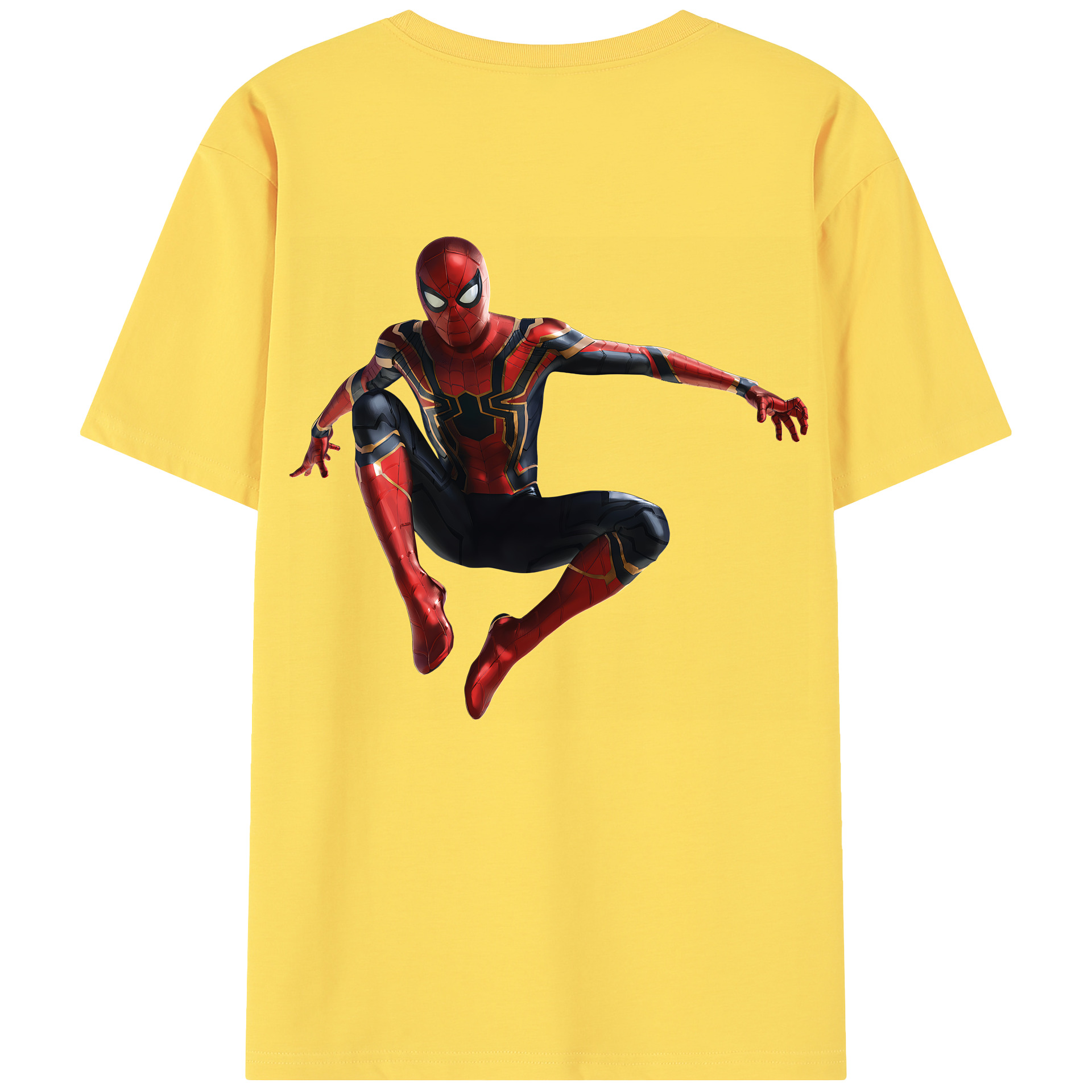 （画像用） Spider Man スパイダーマン 綿100％半袖Tシャツ（背面プリント）