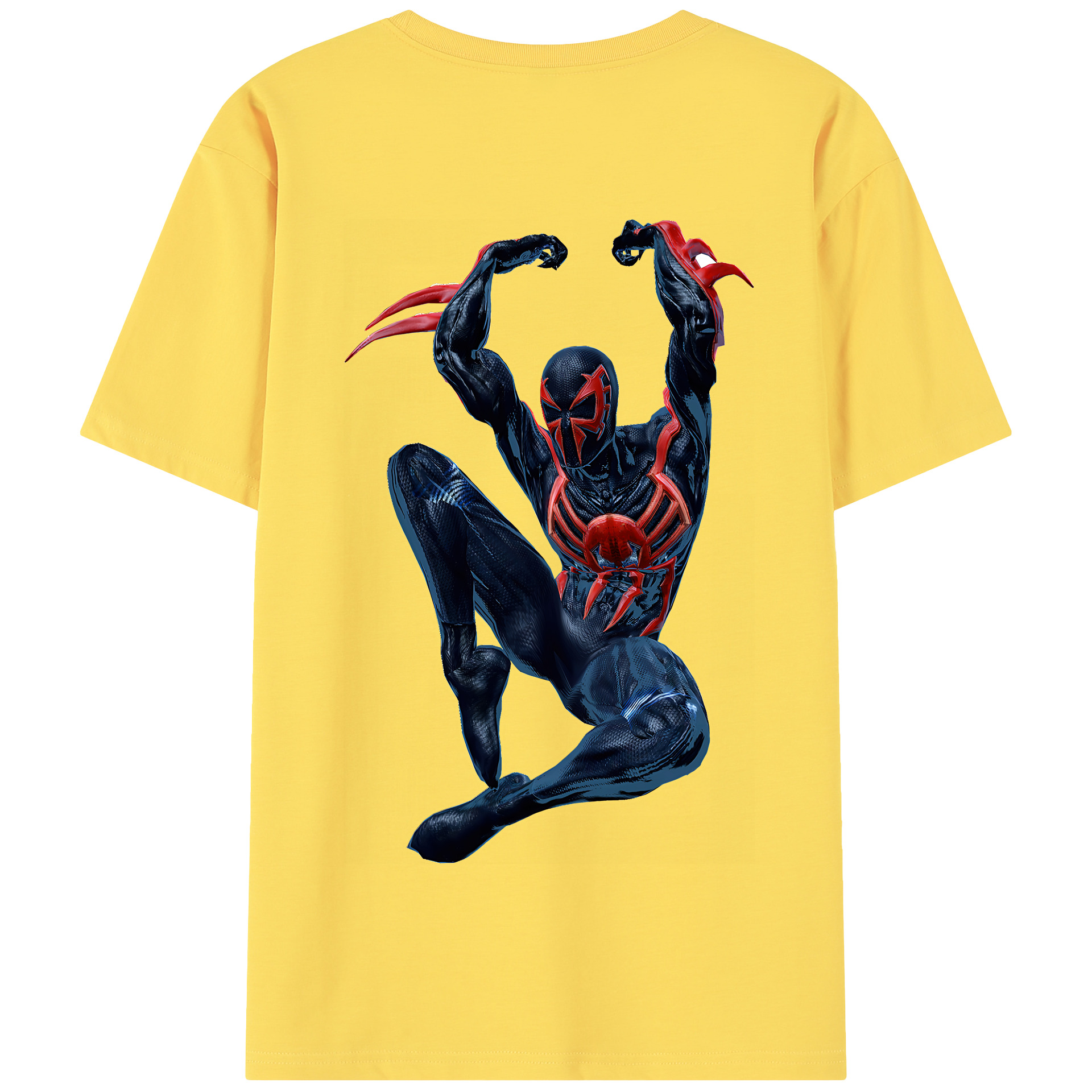 Spider Man スパイダーマン 綿100％半袖Tシャツ（背面プリント）