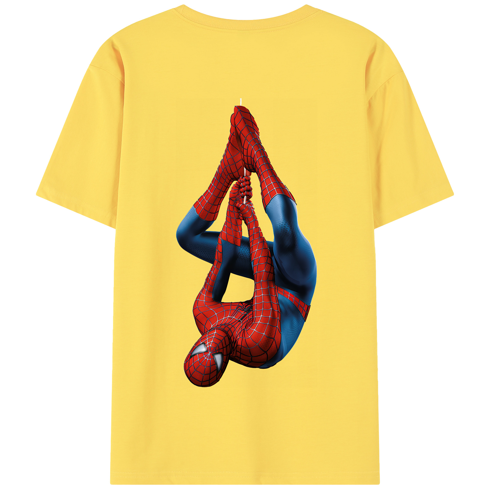 Spider Man スパイダーマン 綿100％半袖Tシャツ（背面プリント）
