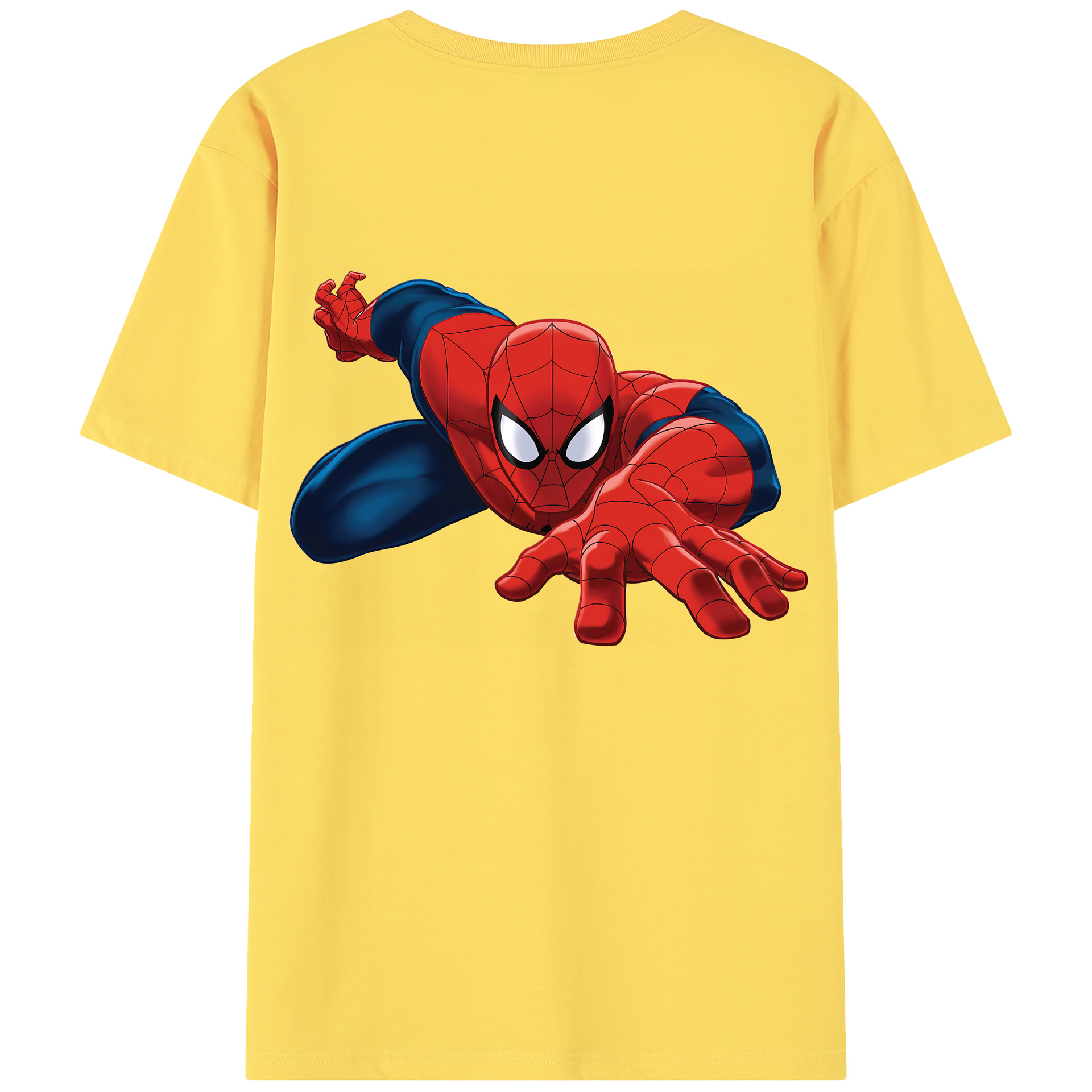 Spider Man スパイダーマン 綿100％半袖Tシャツ（背面プリント）