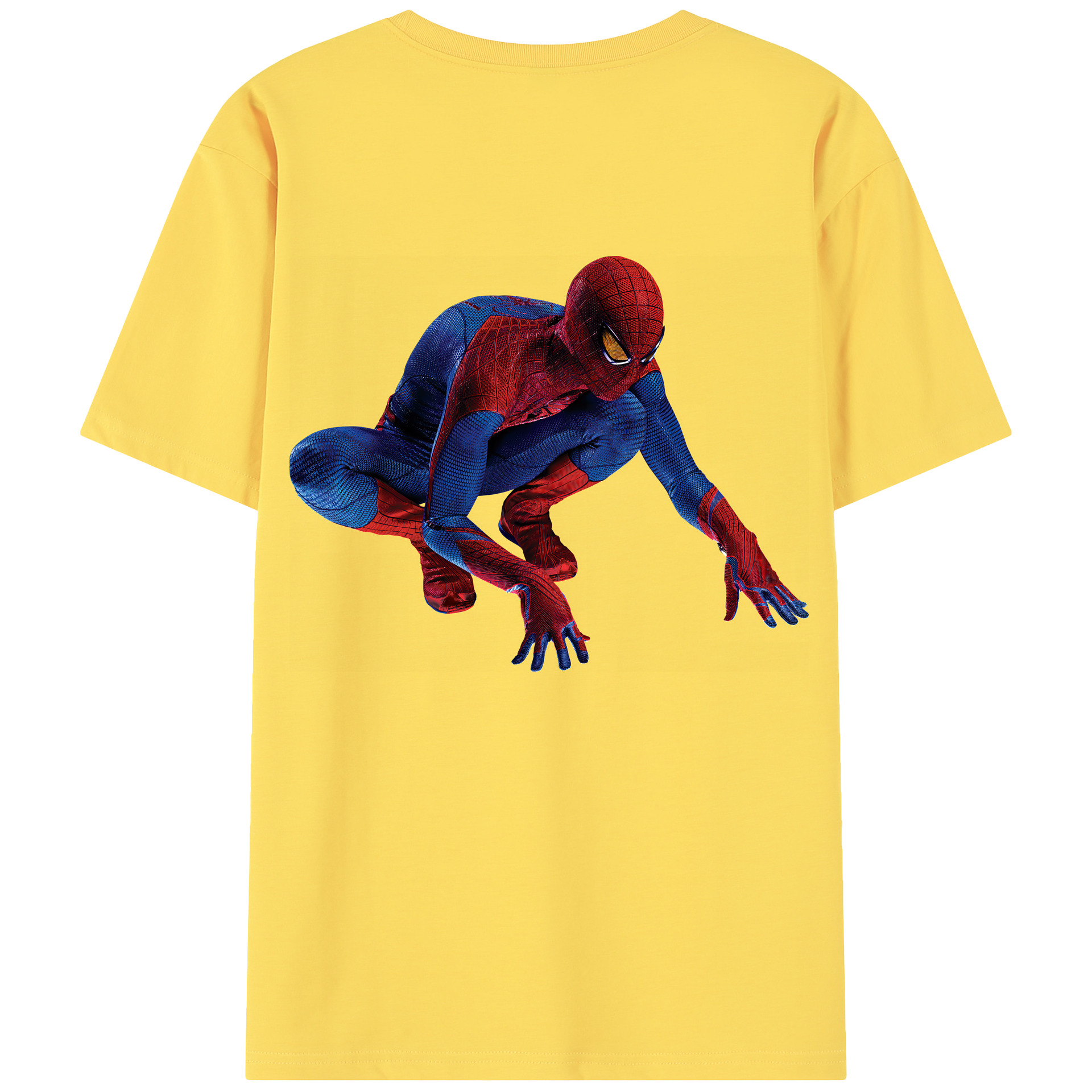 Spider Man スパイダーマン 綿100％半袖Tシャツ（背面プリント）
