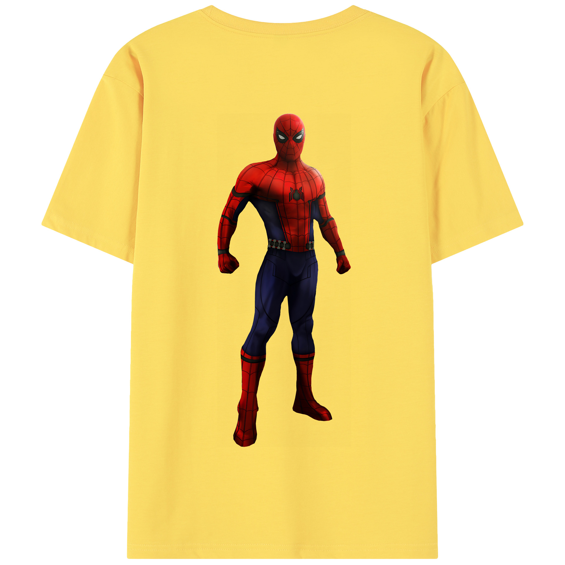 （画像用） Spider Man スパイダーマン 綿100％半袖Tシャツ（背面プリント）