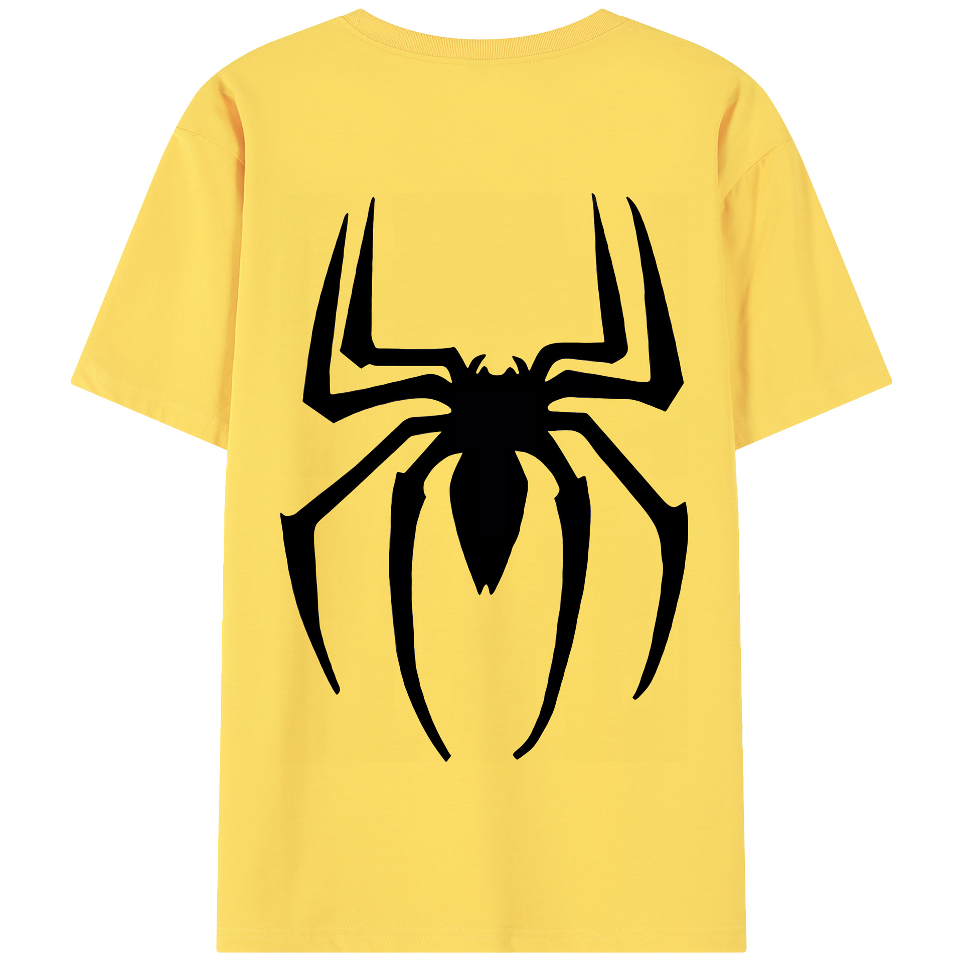 （画像用） Spider Man スパイダーマン 綿100％半袖Tシャツ（背面プリント）